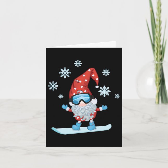 Gnome Snowboarding Karte (Vorderseite)