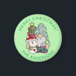 Gnome Snowman Christmas Magnet<br><div class="desc">Gnome Snowman Weihnachts-Party benutzerdefinierte Party-Magnet für ein Party,  Bar oder offenen Haus.</div>