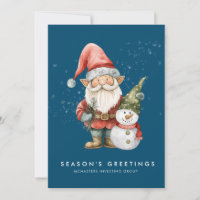 Gnome Snowman Saison - Unternehmensflache