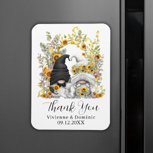 Gnome Sonnenblumen Hochzeit Danke Magnet