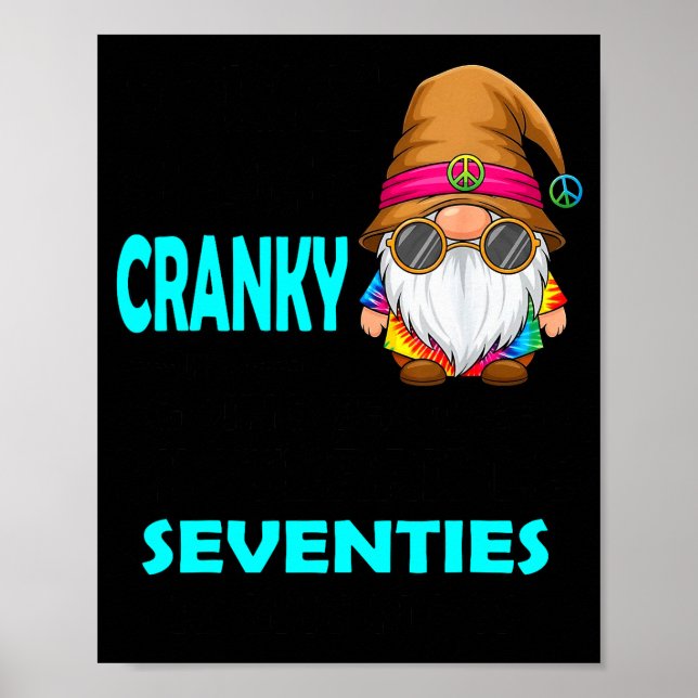 Gnome Sorry I'm Cranky Im Going Through My Terribl Poster (Vorne)