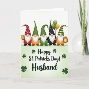 Gnome St. Patrick's Day Glitter-Karte Karte
