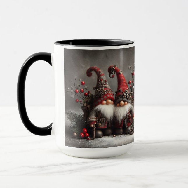 Gnome SteamPunk Weihnachtskaffee Tasse Cup (Links)