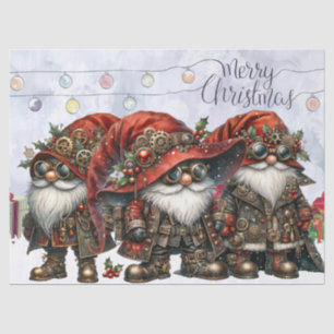 Gnome Steampunk Winter Weihnachten Seidenpapier