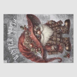 Gnome Steampunk Winter Weihnachten Seidenpapier