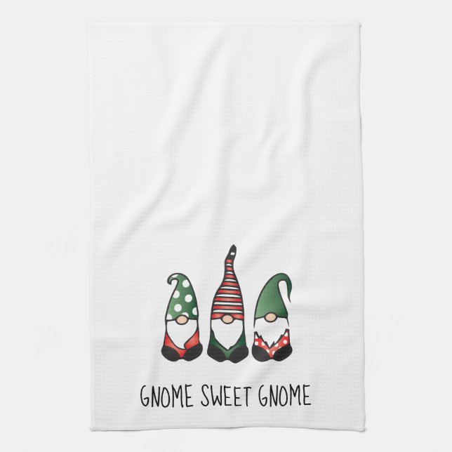 Gnome Sweet Gnome Geschirrtuch (Vertikal)