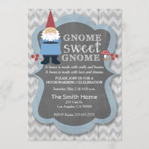 Gnome Sweet Gnome Housewarming Party Einladung