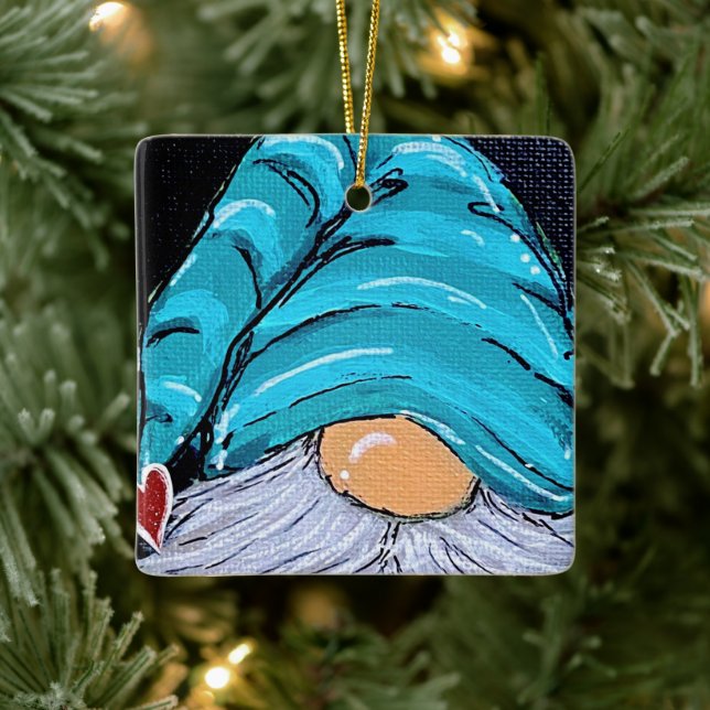 Gnome Sweet Gnome Keramikornament (Baum)