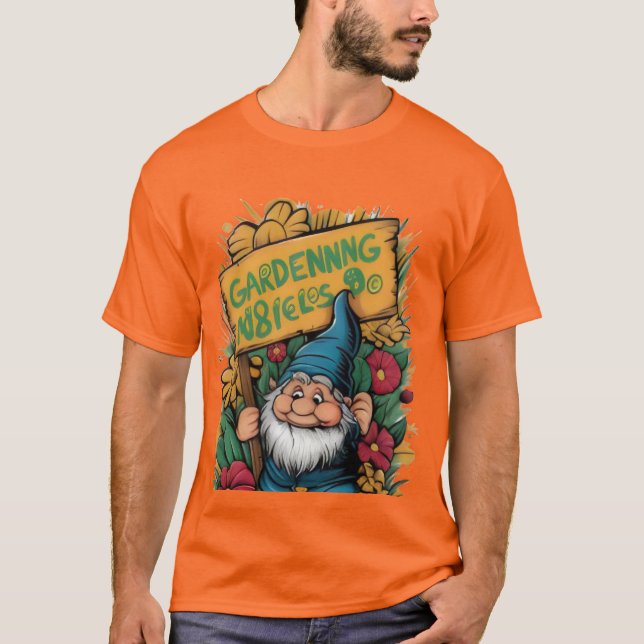 Gnome Sweet Gnome: Whimsical Garden Pun T - Shirt (Vorderseite)