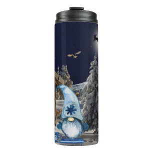 Gnome Thermal Christmas Night Tumbler Thermosbecher