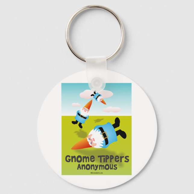 Gnome Tippers Anonymous Schlüsselanhänger (Vorderseite)
