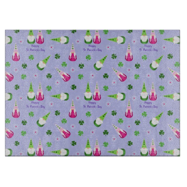 Gnome Toss St. Patrick's Day Schneidebrett (Vorderseite)