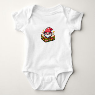 Gnome-Überraschungs-Sandwich Baby Strampler