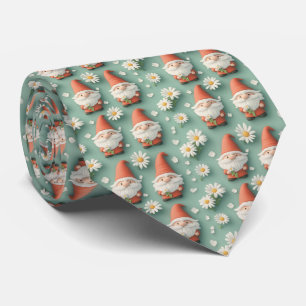 Gnome und Daisy Seamless Muster Garden Design Krawatte