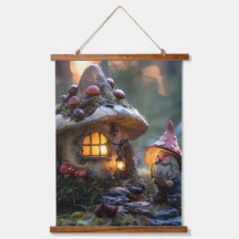 Gnome und ein Pilzhaus, Fantasy Design