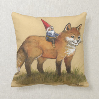 Gnome und Fox-Kissen Kissen