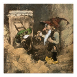 "Gnome und Frog in einem Jar" von Heinrich Schlitt Fotodruck