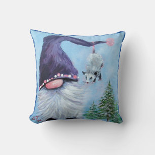 GNOME UND OPOSSUM FANTASY ART KISSEN
