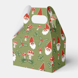 Gnome und Pilze im Grünen Wald Urlaub Geschenkschachtel