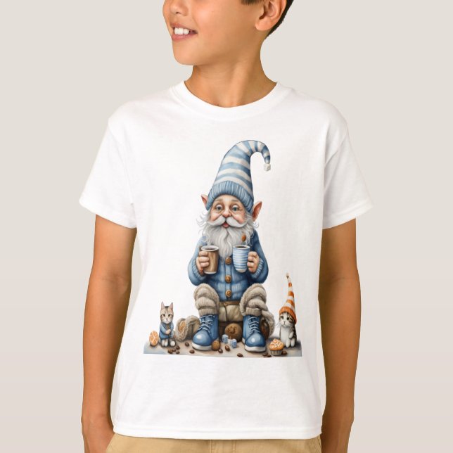 Gnome und Wintersaison T-Shirt (Vorderseite)