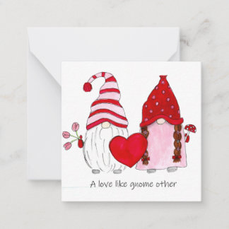Gnome Valentine Eine Liebe wie gnome andere Mitteilungskarte