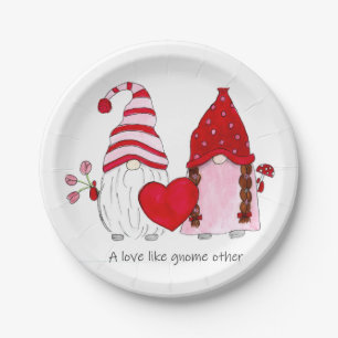 Gnome Valentine Eine Liebe wie Gnome Pappteller