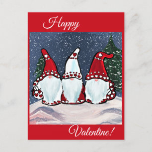 Gnome Valentine Postkarte