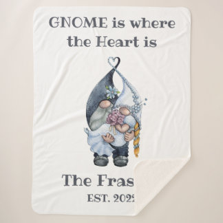 Gnome Wedding Blanket Sherpadecke