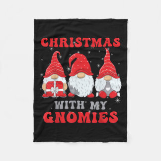 Gnome Weihnachten Frohe Weihnachtsfamilie Matching Fleecedecke