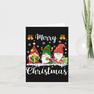 Gnome Weihnachts-Shirts Frohe Weihnachten Männer F Karte