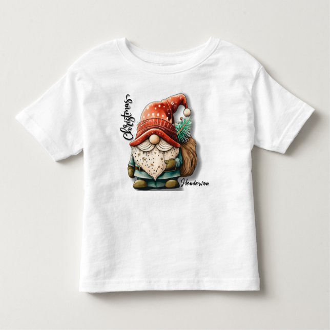 Gnome Weihnachts-T - Shirt (Vorderseite)