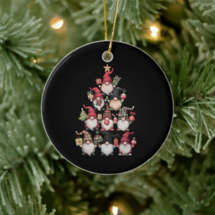 Gnome Weihnachtsbaum Lustige Weihnachten Feiertage Keramik Ornament