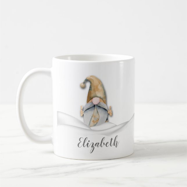 Gnome Weihnachtsfeiertag Kaffeetasse (Links)