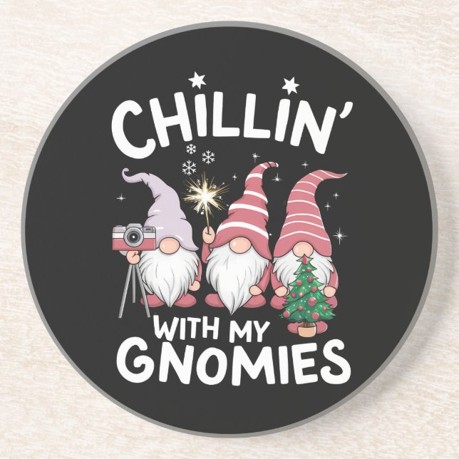 Gnome Weihnachtskinder mit meinen Gnomen Getränkeuntersetzer (Vorne)
