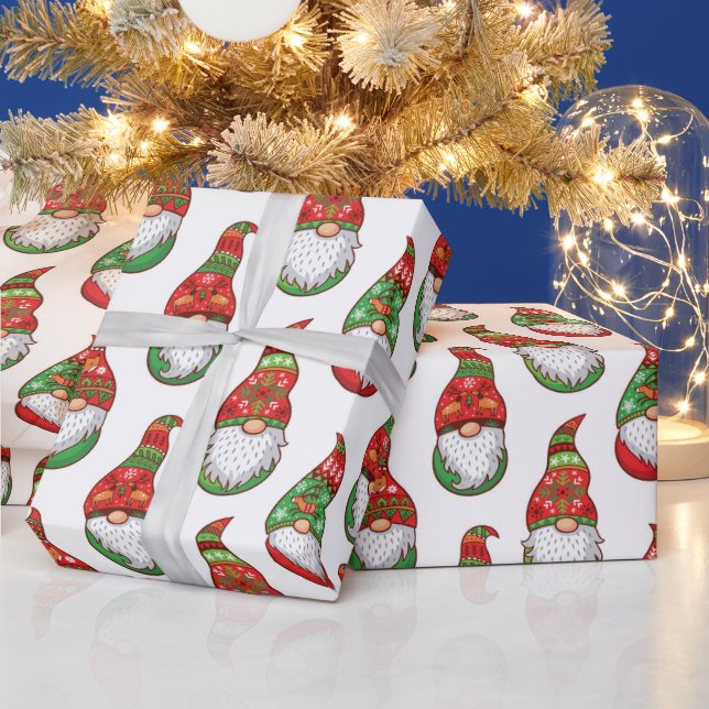 Gnome Weihnachtswrapping Paper Geschenkpapier (Feiertage)