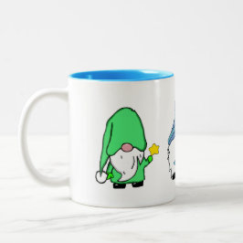 Gnome Winter Weihnachten  Zweifarbige Tasse