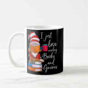 Gnome Women Girls buchen Lover Reading Club Gnome  Kaffeetasse