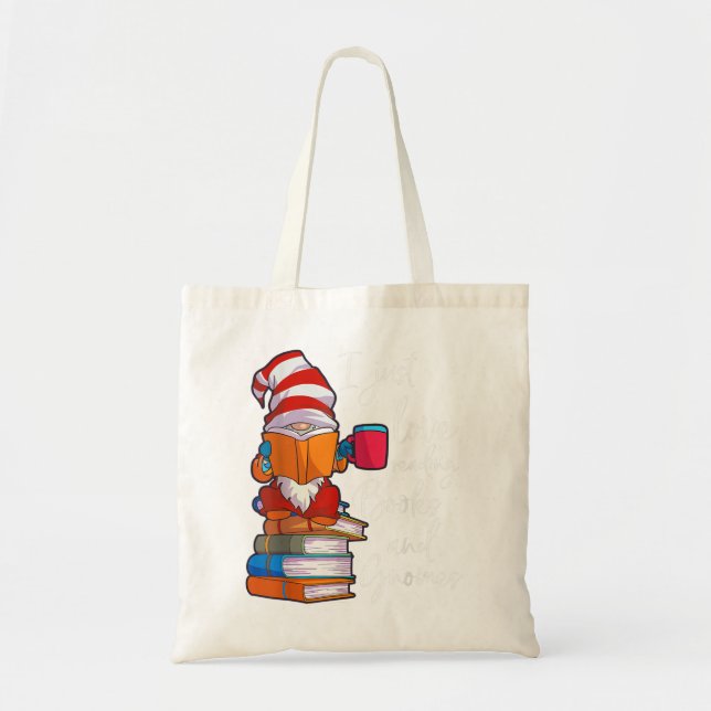 Gnome Women Girls buchen Lover Reading Club Gnome  Tragetasche (Vorne)