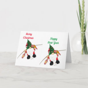 GNOME WÜNSCHT AUCH ZU WEIHNACHTEN/NEUJAHR! KARTE