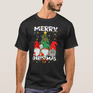 Gnome Xmas Pajamas Garden Merry Christmas Matching T-Shirt