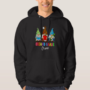 Gnome Zweite Klasse Crew Erster Tag Lehrer Zurück Hoodie