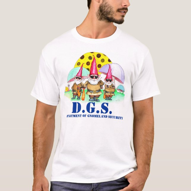Gnomeland Sicherheit T-Shirt (Vorderseite)