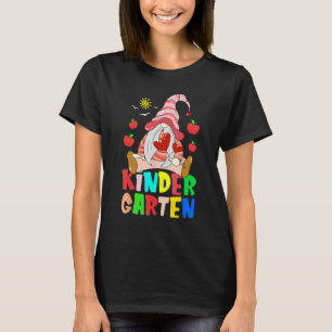 Gnomen Kindergarten Crew First Day Teacher Back To T-Shirt