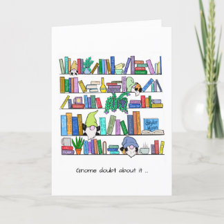 Gnomes and Book Lover Danke Karten