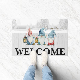 Gnomes and Deer Welcome Fußmatte