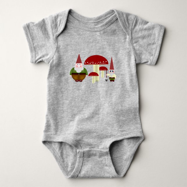 Gnomes Baby Bodysuit Baby Strampler (Vorderseite)