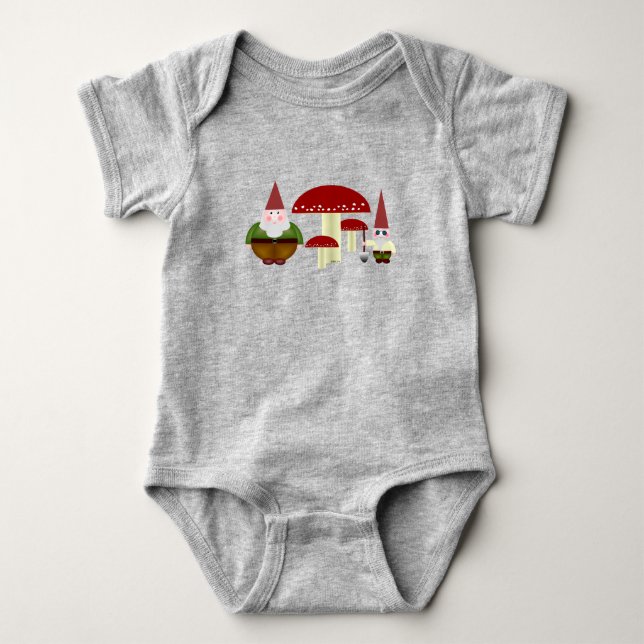 Gnomes Baby Bodysuit Strampler (Vorderseite)