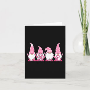 Gnomes Breast Cancer Awareness Peace Lover Geschen Karte