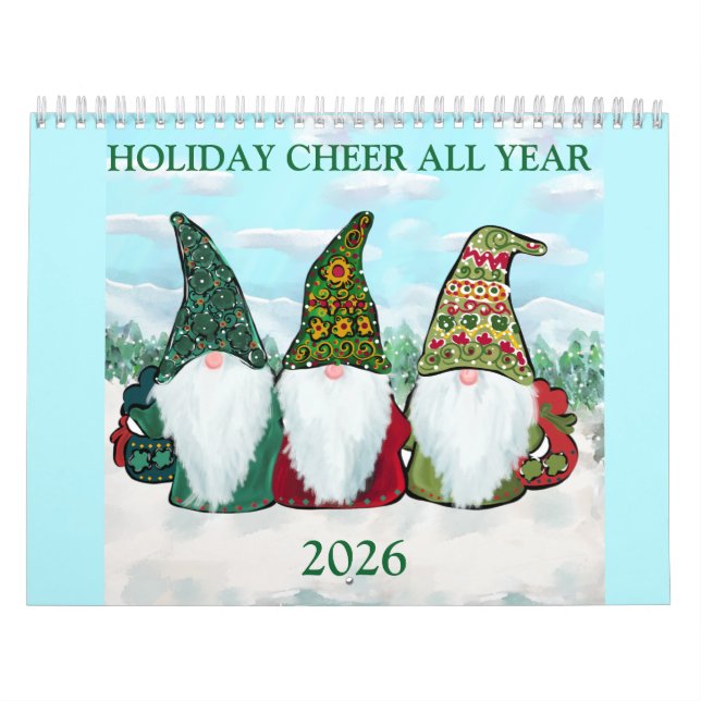 GNOMES CALENDAR 2026 KALENDER (Titelbild)