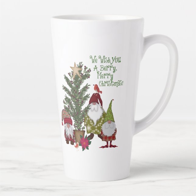 Gnomes Christmas Berry Merry Milchtasse (Rechts)